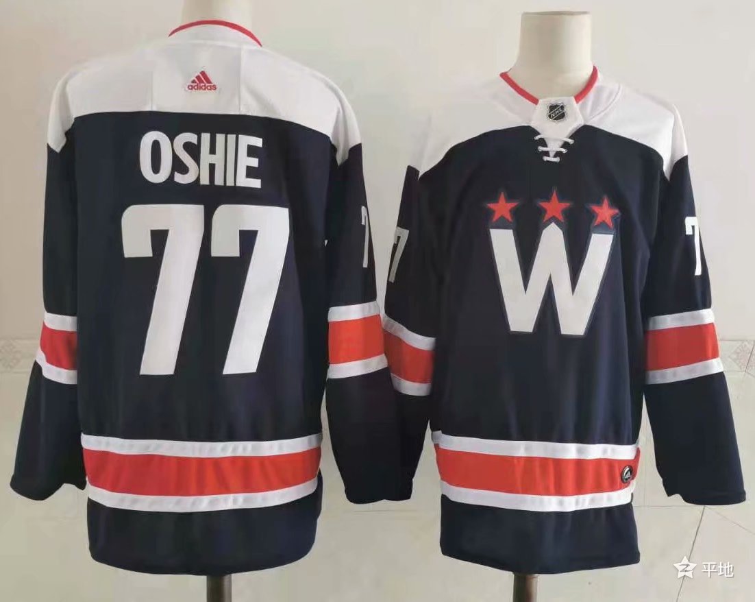 2021 Men Washington Capitals #77 Oshie blue Adidas Hockey Stitched NHL Jerseys